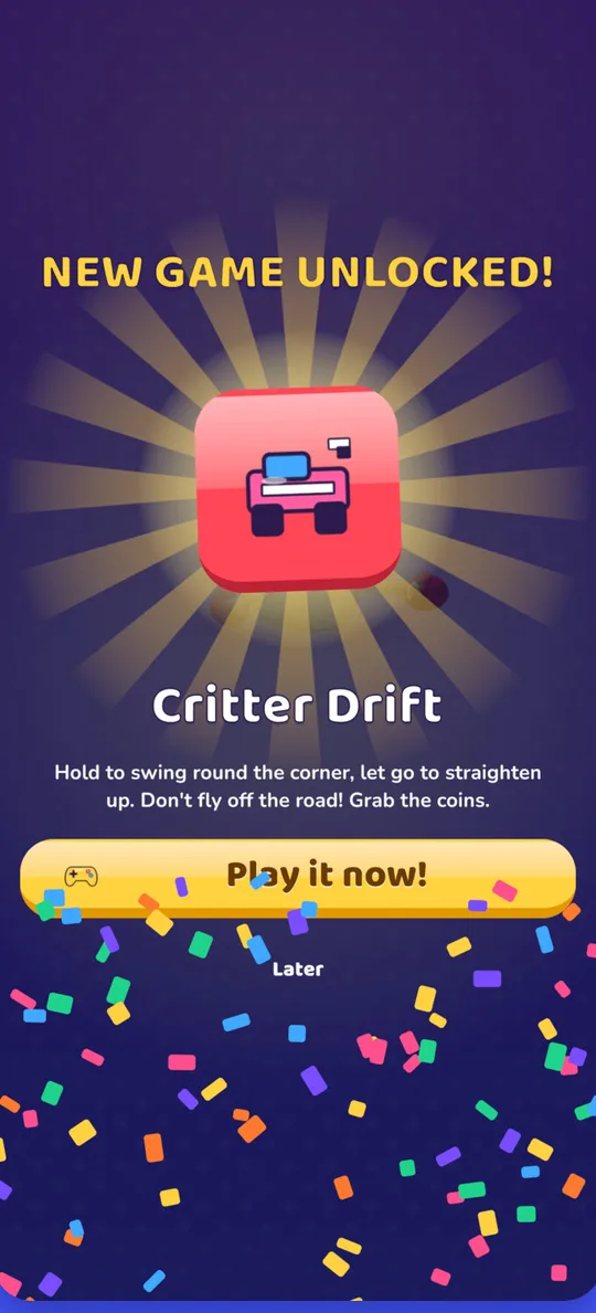 Nine mini-games to unlock